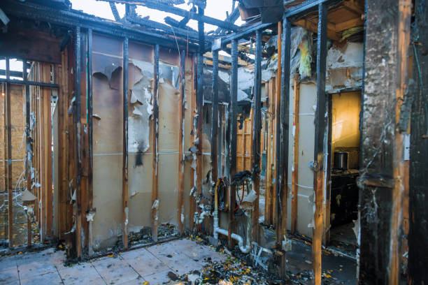 Professional Fire Damage Restoration technician working in Watertown, WI